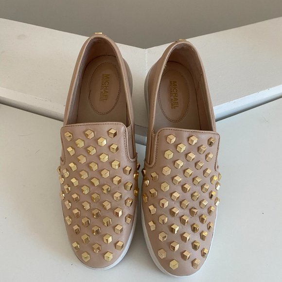 MICHAEL KORS sneakers slip on studded sz 9  / 40 - Picture 2 of 4